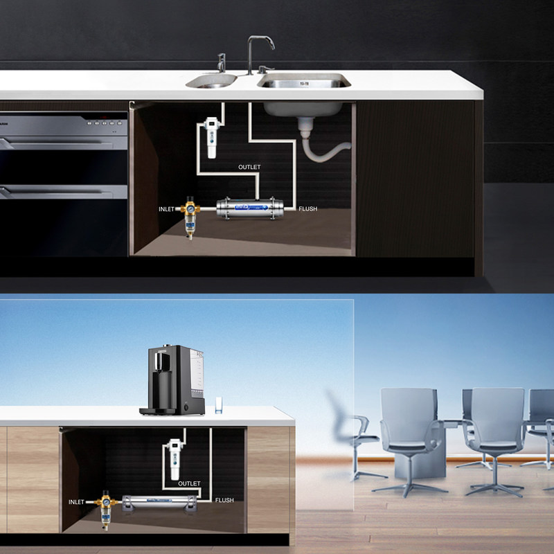 Στο πλαίσιο του συστήματος πολυσύνθετα 0.5μm εξαγνιστών φίλτρων νερού νεροχυτών