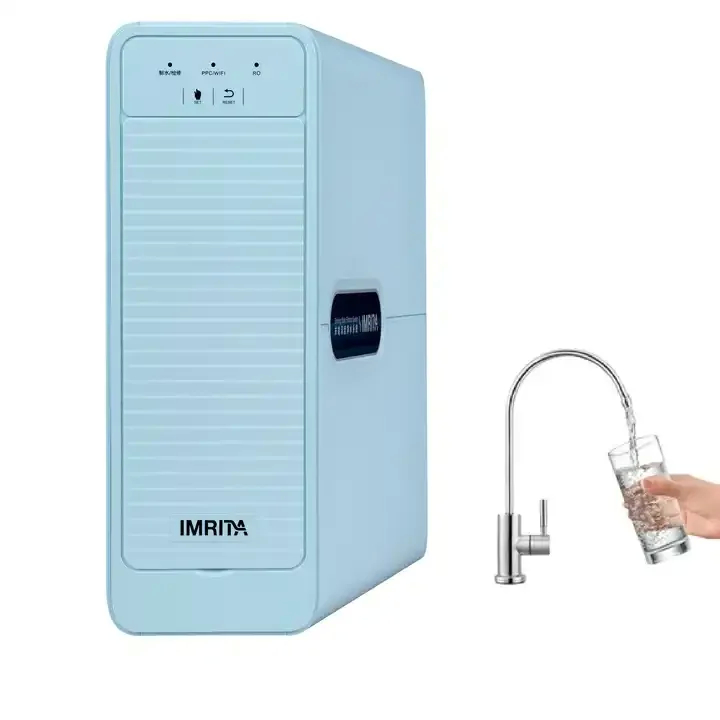 Δυνατός αλκαλικός 800GPD Boost Water RO Καθαριστής νερού με φίλτρο PPC RO CTO